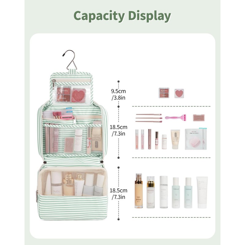 Travel Hanging Toiletry Wash Bag Makeup Cosmetic Organizer for Women