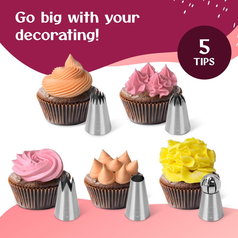 Icing Nozzles Large Icing Bag Nozzles Icing Bag