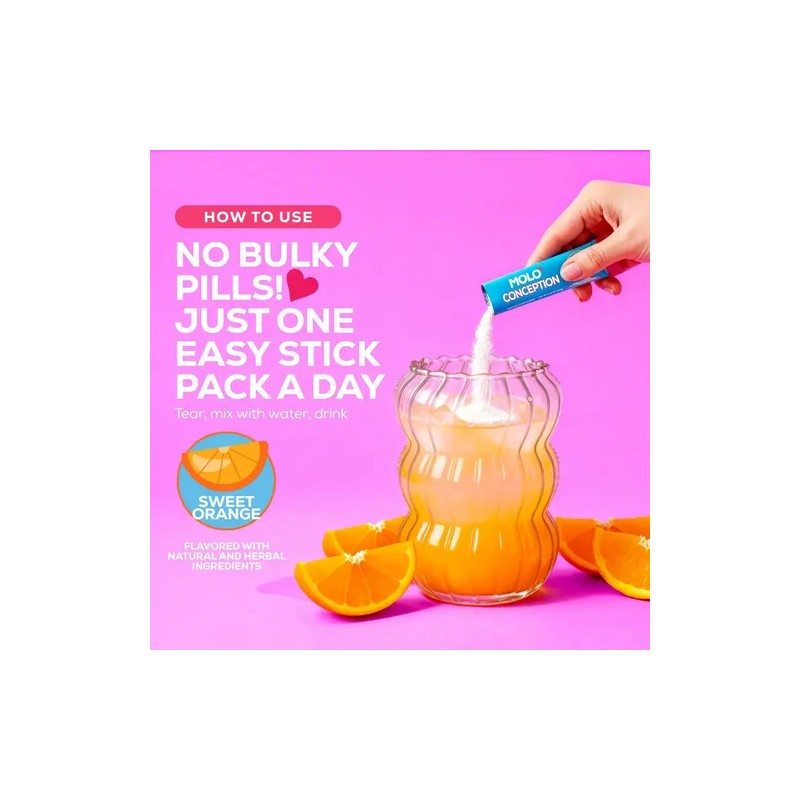 Molo Conception Multivitamínico Femenino Coq10 30 Sticks