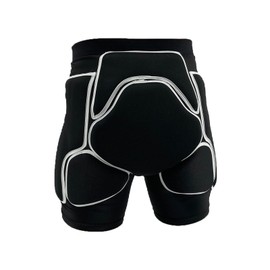 Topeter Impact Shorts, Protective Padded Short Pants, Tailbone Protection for Football, Softball (XL, Grey)