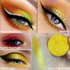 Afflano Yellow Glitter Eyeshadow, Diamond Yellow Shimmering Eyeshadow, Super Pigmented