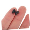 BIUDECO 7grids Elegant Bow and Pearl Nail Charms Manicure Gems