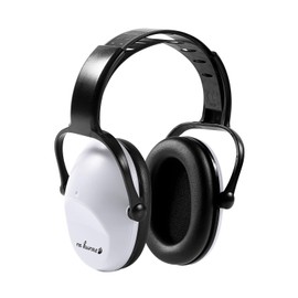 ra kuras NRR26db Pediatrician Recommended Model Earmuffs, Soundproofing, Children, Hypersensitivity, Autism, Lightweight, Inconspicuous, Sliding Headband, white