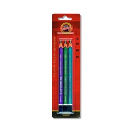 KOH-I-NOOR Jumbo Triangular Graphite Pencil (Pack of 3)