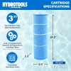 Swimline HYDROTOOLS Ultra Pool Replacement Cartridge Filter, 150 Sq. Ft.,