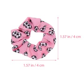 Gadpiparty Soccer Hair Satin Hair Tie 8pcs Soccer Satin Hair Scrunchies Elastic Hair Ties Rope Soccer Ribbon Holder Hair Accessories for Ponytail Dreadlock Hair Tie Dreadlock Hair Tie