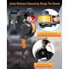 Dual-Pivot Retractable Truck Bed Ratchet Straps for Ford F150 97-14,