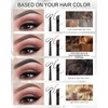 Eyebrow Eyeliner Kit for Women-Gray Waterproof Micro Eyebrow Retractable Pen