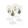 Spode Christmas Tree 13oz Wine Glasses, Set of 4 -