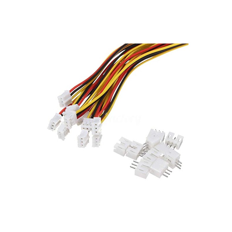 20 Sets Mini Micro JST 2.0mm Ph 3 Pin Connector