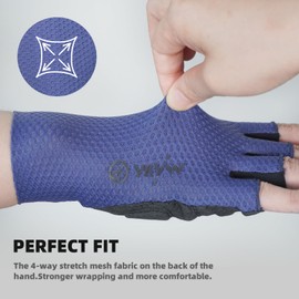 YKYWBIKE Upgraded Cycling Gloves-Breathable Pro Bike Gloves,Half Finger Padded Sport Gloves,Anti-Slip Biking Gloves,Shock-Absorbing MTB Bicycle Gloves for Men Women