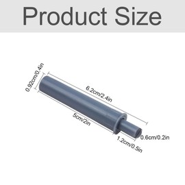 ZHjuju Door Damper, 10pcs Soft Quiet Close Closer Catches Damper Buffers Soft Quiet Close Door Buffer Drawer Stopper for Cupboard Home Furniture, Gray