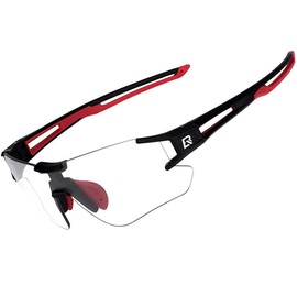 ROCKBROS Photochromic Cycling Sunglasses Women Men with UV400 Protection Cycling Glasses Transparent Self-Tinting for Outdoor Sports such as Cycling, Driving, Running, Fishing, Biking