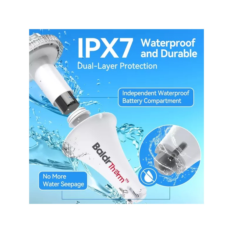 BaldrTherm WiFi 게이트웨이가 있는 BaldrTherm 스마트 풀 온도계 IPX7 방수