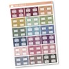 Macro Tracker Half Box Planner Stickers, Calories Intake Tracker, Color