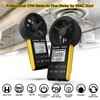 HVAC Anemometer Waterproof Rechargeable Anemometer with Touch-Screen, CFM Meter 0-999900