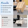 KEDSUM Mini Luggage Cart with Wheels Foldable, Lightweight Aluminum Trolley