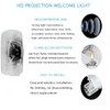 Never Fade Door Light Logo,HD LED Welcome Lights Lamp Door
