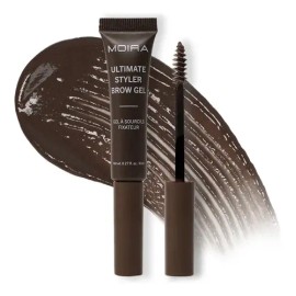 Gel Fijador de Cejas Moira 004 Dark Brown Efecto Laminado Vegano
