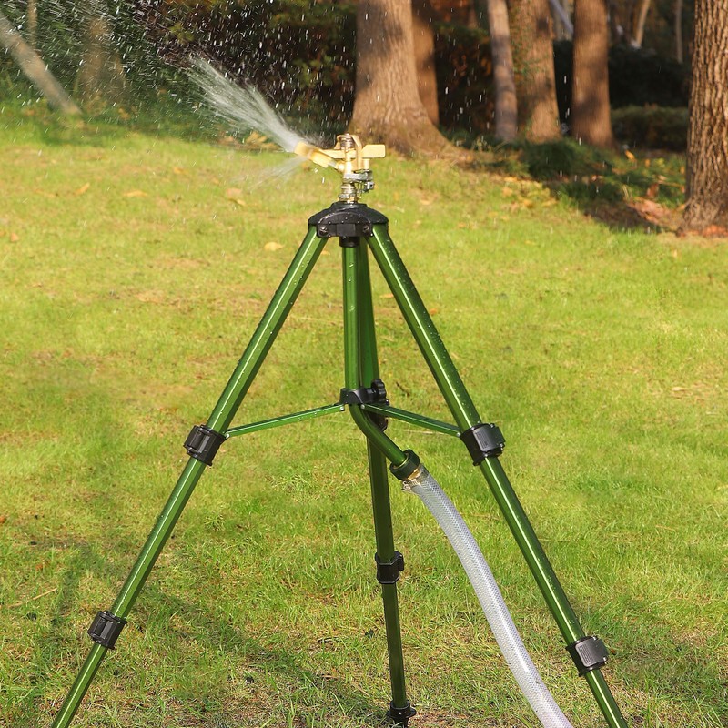 Triumpeek 2 Pack Impact Sprinkler on Tripod Base with Stakes,