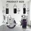 OK5STAR 3 Inch Expanding Stem Caster Wheels Set of 4