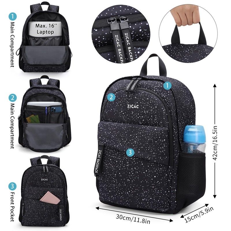 Zicac Classical Basic Travel Backpack, Large Lightweight