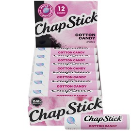 ChapStick- Bálsamo labial hidratante, algodón de azúcar, paquete de 12 unidades, edición limitada, divertido y delicioso, 0,15 oz cada uno            