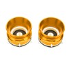 1 Pair NAB Hub Adapters Professional Polished Aluminum Alloy 10