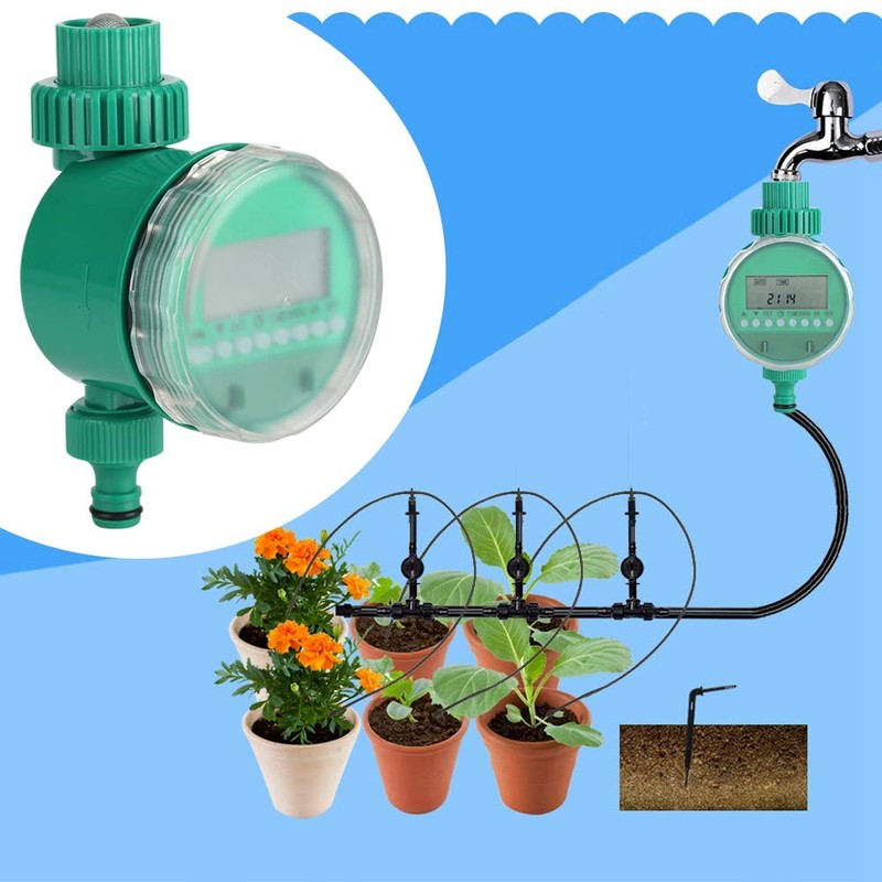 Watering Timer, Automatic Intelligent Irrigation Control, Electric Digital Garden Watering
