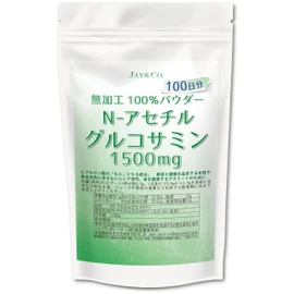 JAY&CO. Highest Standard 1500mg N-Acetyl Glucosamine 100% Powder (Additive-free (tasteless), 150g (x 1))