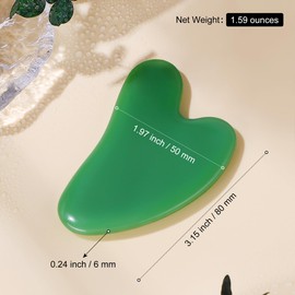 AGFELO Gua Sha Facial Tool Natural Jade Stone Guasha Board for Trigger Point Treatment Gua Sha Scraping Massage Tool