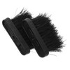 STOBAZA 2pcs Fireplace Cleaning Brush Replacement Heads Handle Ergonomic Design