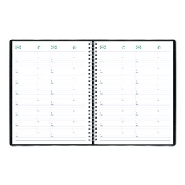 Blueline® 2026 Timanager® Planifi-Action® Weekly/Monthly Planner, Appointment Book, 13 Months, December to December, Twin-Wire Binding, 11" x 8.5", Black, English (C5930.81T-26)