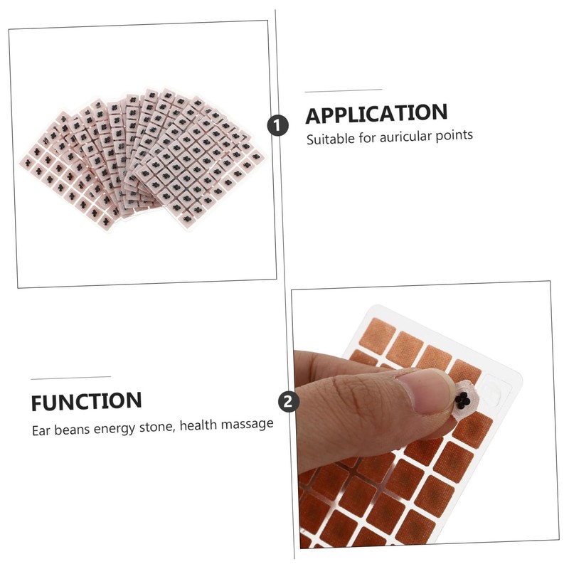 TOVINANNA 1200pcs Ear Acupoint Patches Ear Massage Stickers for Adults