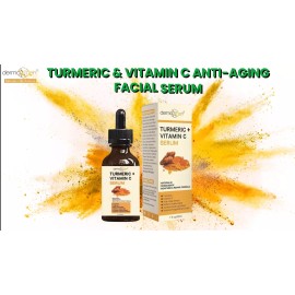 Dermaxgen® TURMERIC FACE SERUM + VITAMIN C + HA + ALOE - PIGMENTATION CORRECTOR - 4 FL OZ