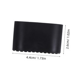 SHINEOFI 24pcs Oval Chair Leg Caps Rubber Furniture Pad Leg Cap Covers Table Feet Covers Floor Protector for Indoor Home Chair Table Desk