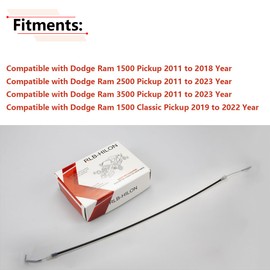 RLB-HILON Door Latch Cable Compatible with Dodge Ram 1500 2500 3500 2011 to 2023 Year, for Front Left Driver Side Door Handle Latch