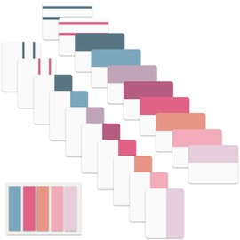 ELII 500 PCS Sticky Index Tabs 2 Inch Colorful Sticky Tabs for Notebooks, Page Markers Tabs for Binders