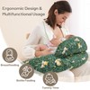 Nursing Pillow for Breastfeeding, Animal Patterns Removable Cotton Cover, Support