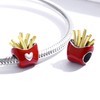 WOSTU I Love Fries Charms For Bracelets For Women Teens