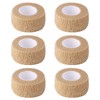 6pc-1 Inch Wide Skin Colour Elastic Self- Adhesive Bandage Finger