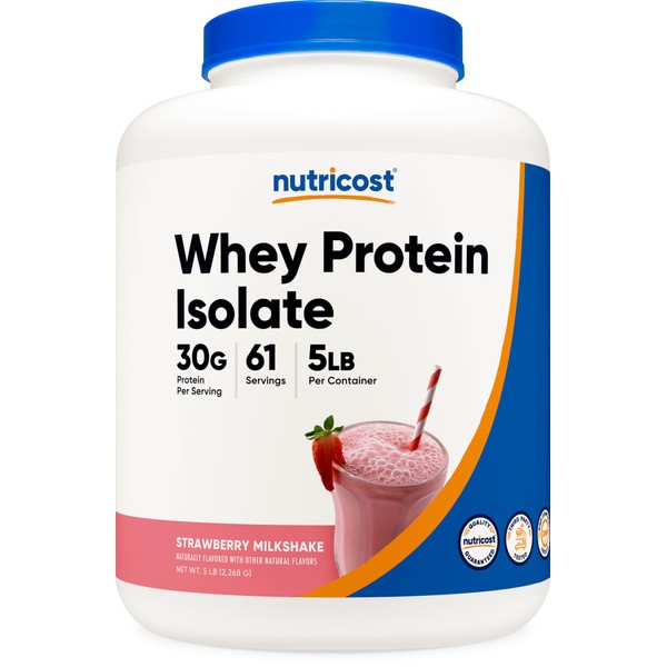 Nutricost Nutricost Whey Protein Isolate (Strawberry Milkshake) 5LBS