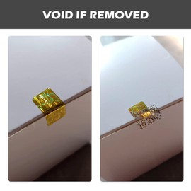 650pcs Tamper Proof Hologram Stickers Security Seal Labels Genuine Guarantee Warranty Void Labels with Unique Serial Number Gold(0.8x0.4inch)