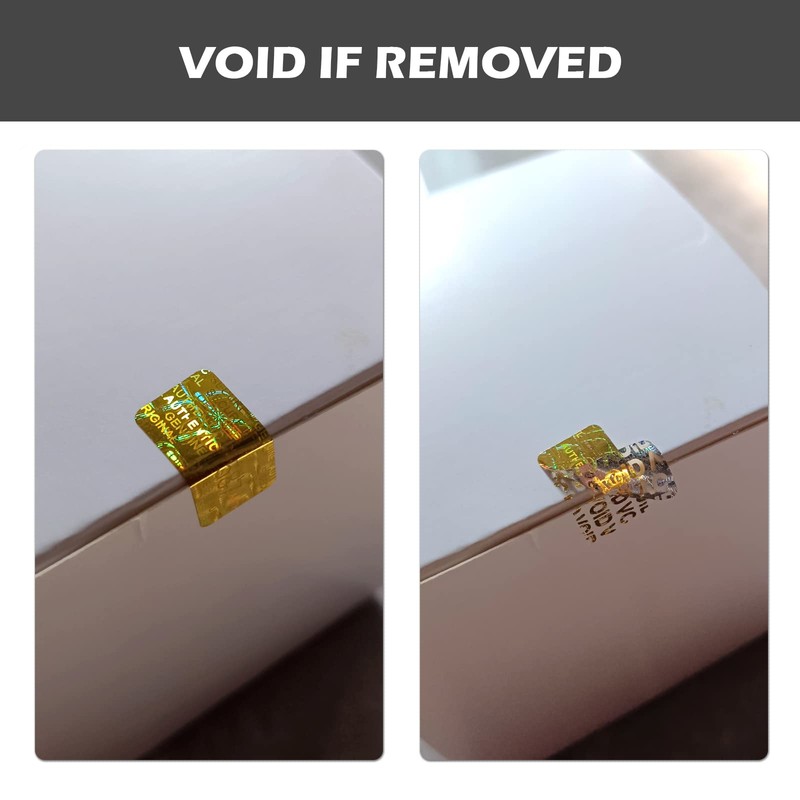 650pcs Tamper Proof Hologram Stickers Security Seal Labels Genuine Guarantee