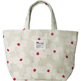 [World Party] Patterns W077-083-204 Gobelin Woven Tote Bag, Cucka-Off, Nordic, Retro, Floral Pattern, Bag, Subbag, Stylish, Cute, Women's