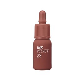 Peripera Ink the Velvet Lip Tint - High Pigment Color, Longwear, Weightless, Not Animal Tested, Gluten-Free, Paraben-Free (23 NUTTY NUDE, 4g)