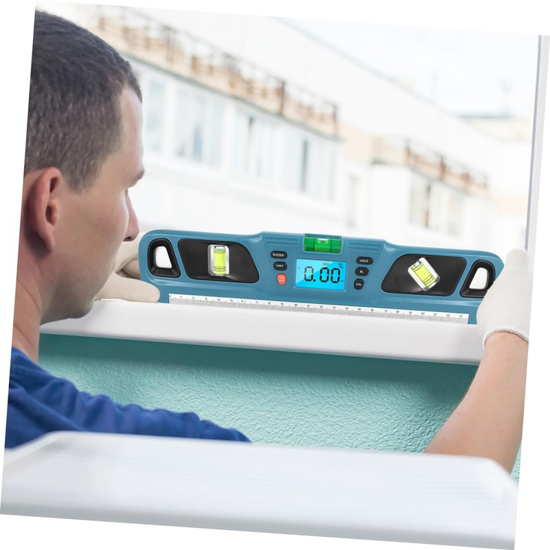 SHOWERORO Mini Backlight Level Ruler Balance Ruler Bubble Level High