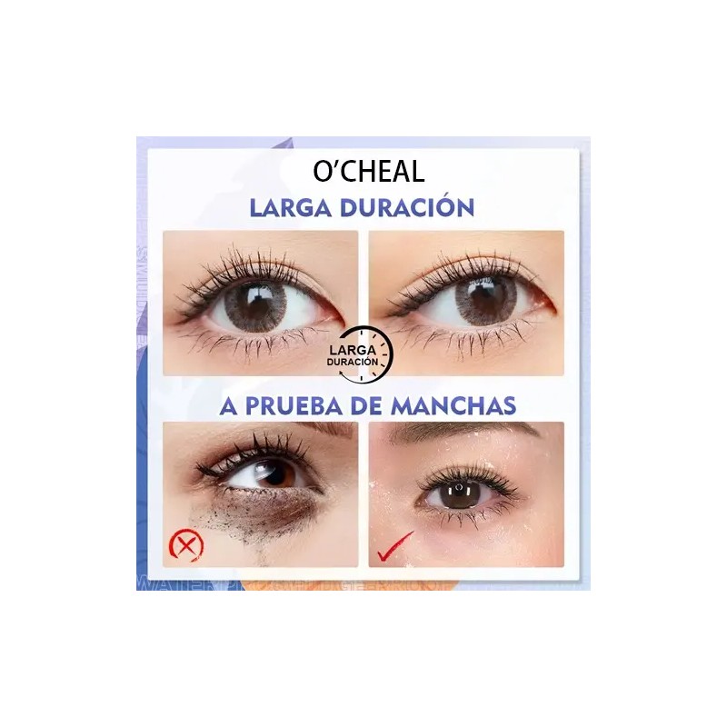 Máscara De Pestañas Waterproof Negro Rizado 12h 6g 2pzs