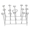 Fryer Skewer Stand Uniform Cooking Rust Resistance Stainless Steel Vertical