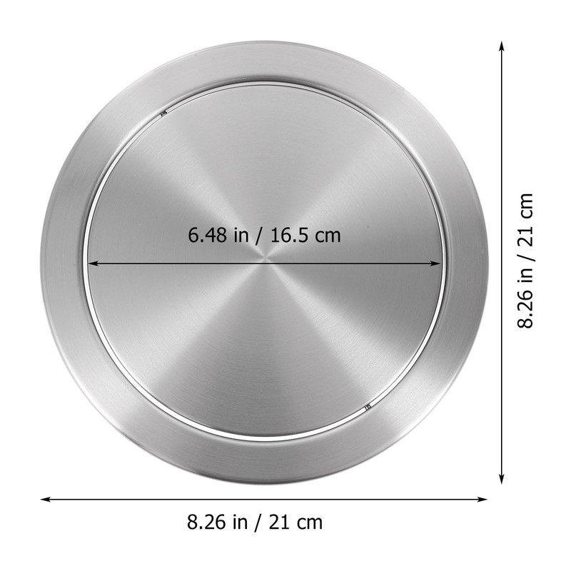 Simple Trash Grommet for Kitchen Countertop with Auto Cover, 8.2